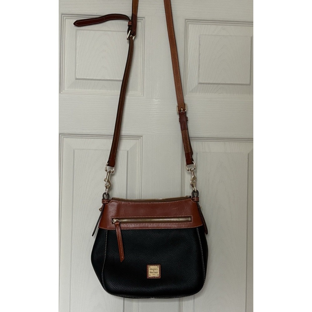 Dooney & Bourke Pebble Grain Crossbody Black And BrownCrossbody NWOT